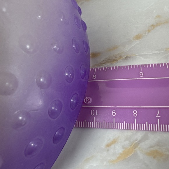 Purple Lavender Milk Glass Hobnail Lamp Shade 8" Fitter Vintage Replacement - Picture 4 of 10